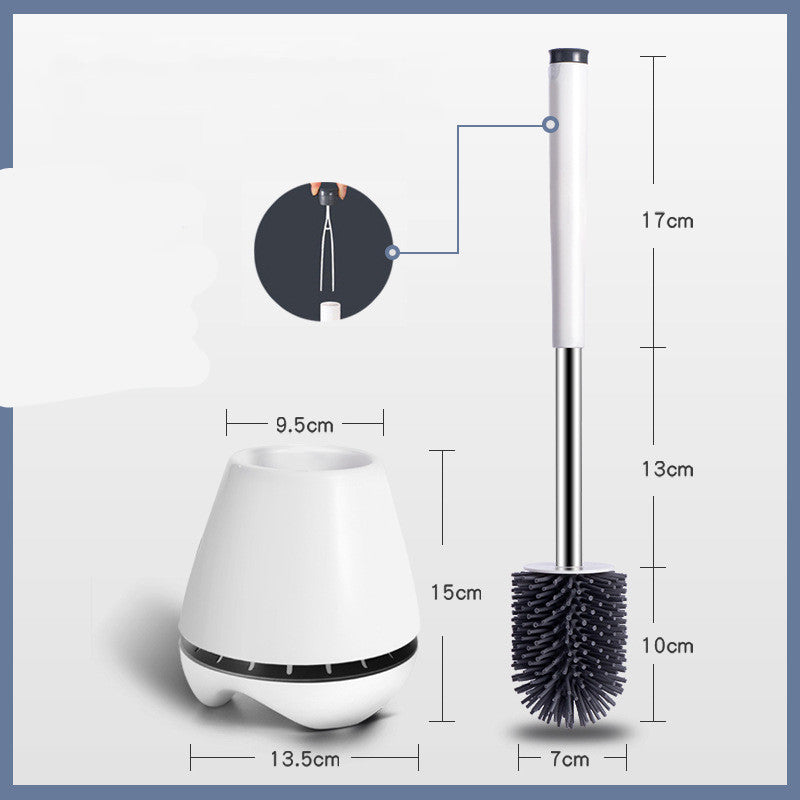 Simple Toilet Brush Set with Holder – Compact and Hygienic Cleaning Solution