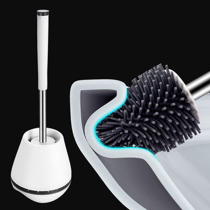 Simple Toilet Brush Set with Holder – Compact and Hygienic Cleaning Solution